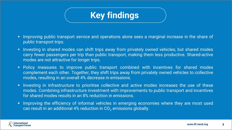 《改善公共交通和共享出行如何减少城市乘客排放报告（英文版）-ITF》 - 第3页预览图