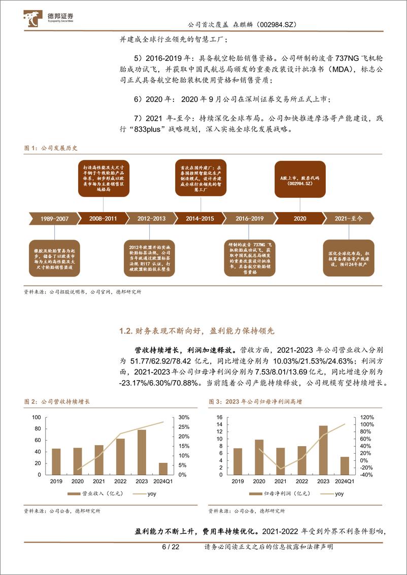 《德邦证券-森麒麟-002984-智能制造打造效率优势，全球布局加速成长》 - 第6页预览图