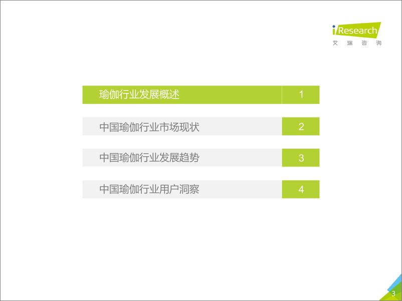 《2018年中国瑜伽行业研究报告》 - 第3页预览图