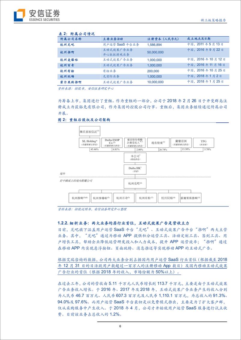 《全市场科技产业策略报告第十七期：兑吧集团赴港上市，站SaaS+移动广告行业新起点？-20190512-安信证券-36页》 - 第7页预览图