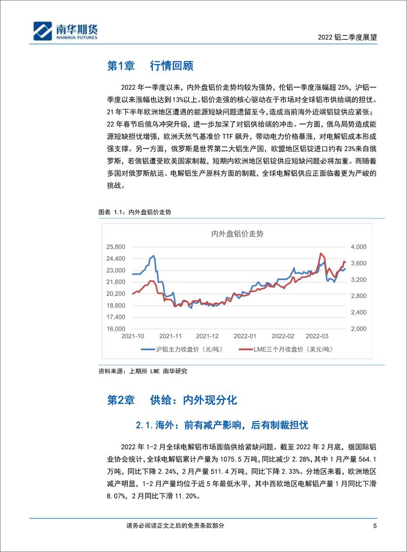 《2022铝二季度展望：供需双旺，偏多看待-20220406-南华期货-25页》 - 第6页预览图