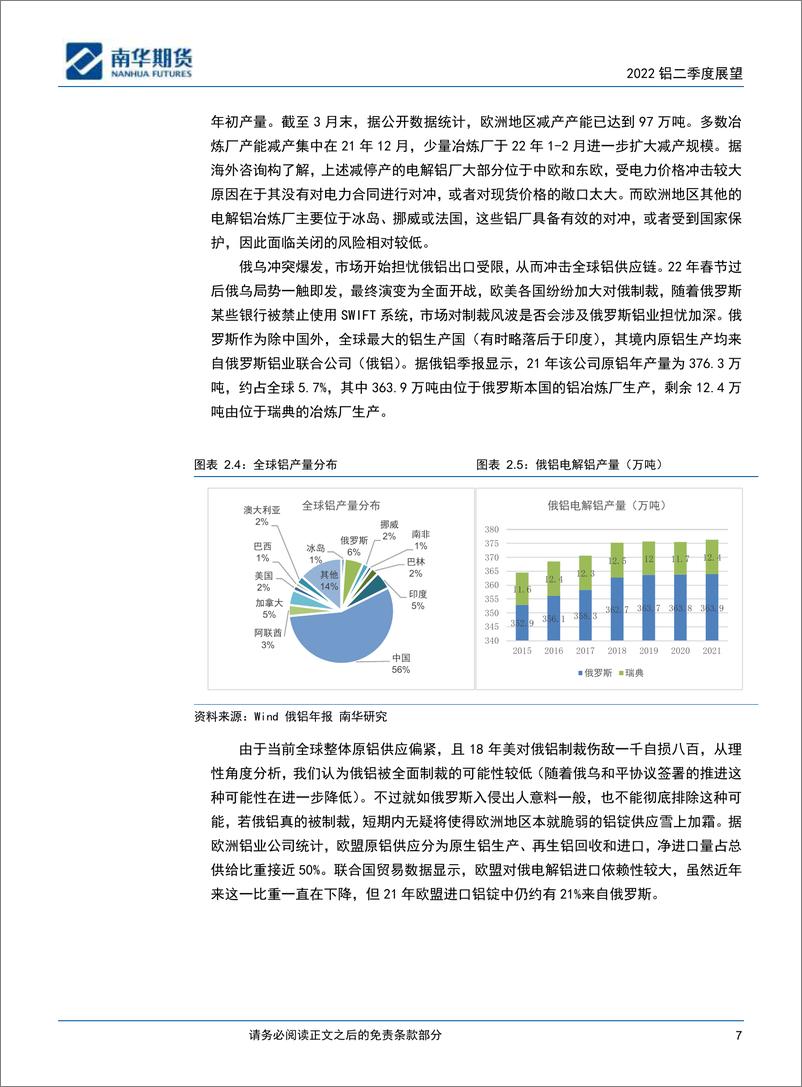 《2022铝二季度展望：供需双旺，偏多看待-20220406-南华期货-25页》 - 第8页预览图