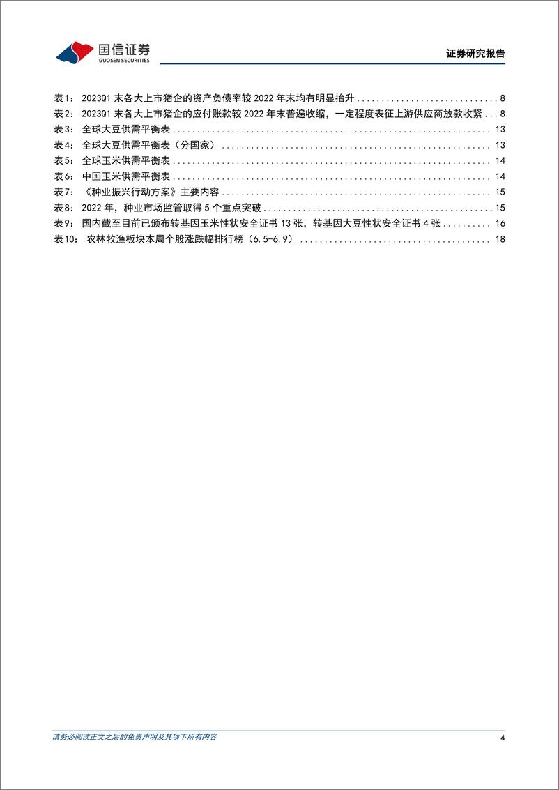 《农林牧渔行业农产品研究跟踪系列报告（69）：本周全国生猪均价环比上涨0.21%，仔猪均价环比上涨0.07%-20230612-国信证券-21页》 - 第5页预览图