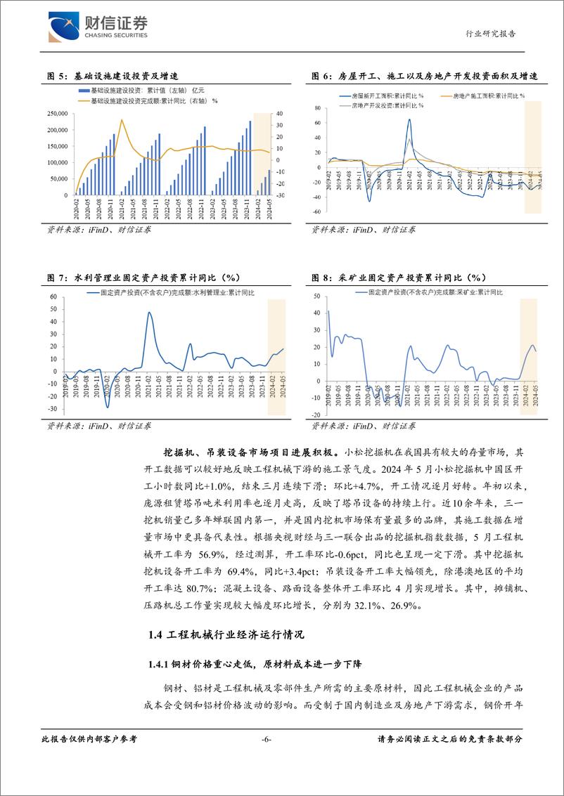 《工程机械行业月度点评：农田水利%2b全球化加速推动工程机械持续复苏-240712-财信证券-14页》 - 第6页预览图