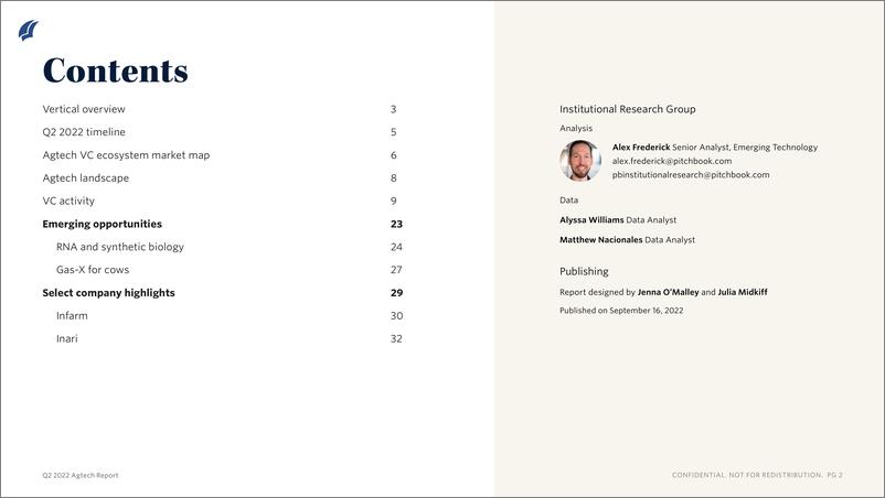 《PitchBook-Agtech报告-风险投资趋势和新兴机会（英）-2022.9-11页-WN9》 - 第2页预览图