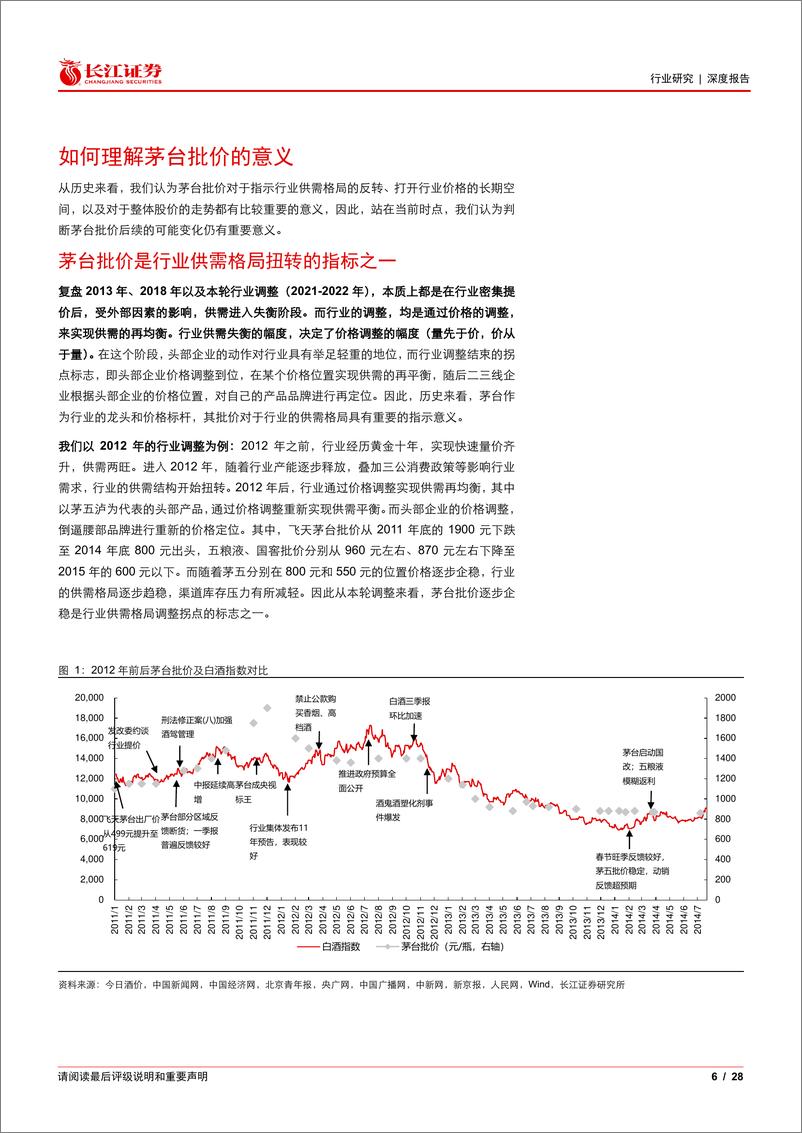 《白酒与葡萄酒行业穿越迷雾系列(一)：当前时点如何看茅台批价-240904-长江证券-28页》 - 第6页预览图