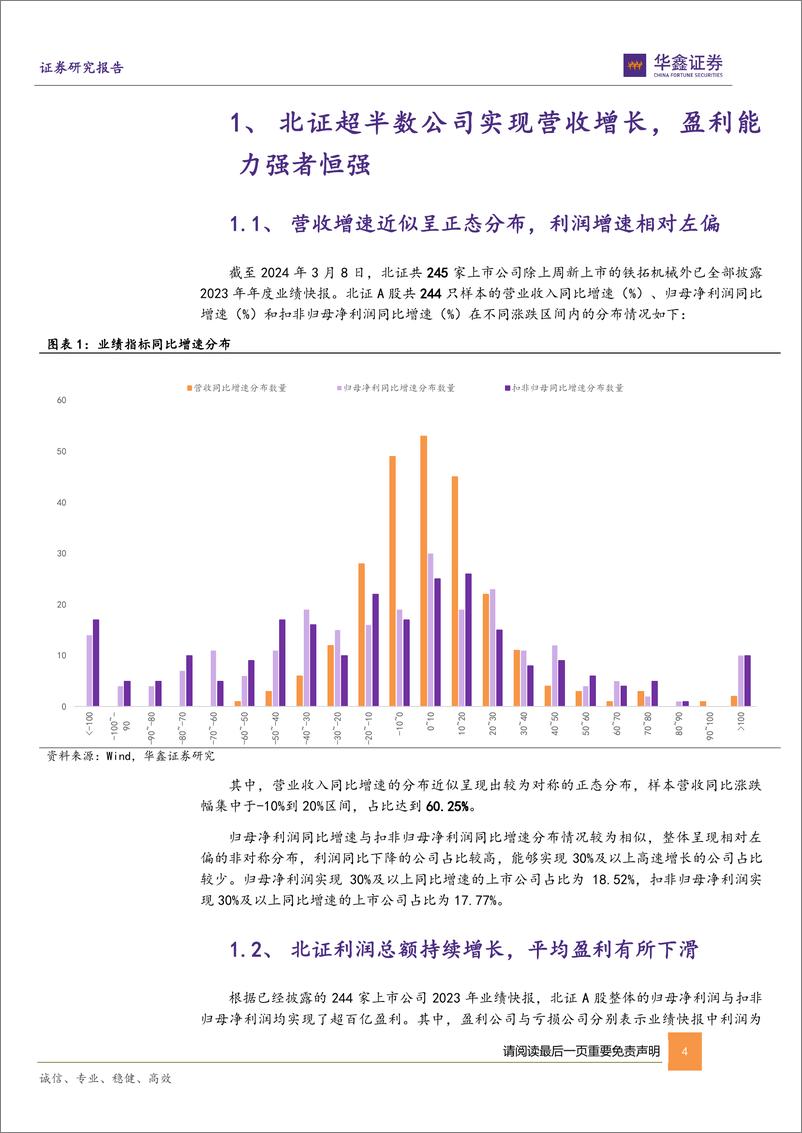 《北交所策略深度报告：北证盈利能力强者恒强，整体估值向上修复-240318-华鑫证券-15页》 - 第4页预览图