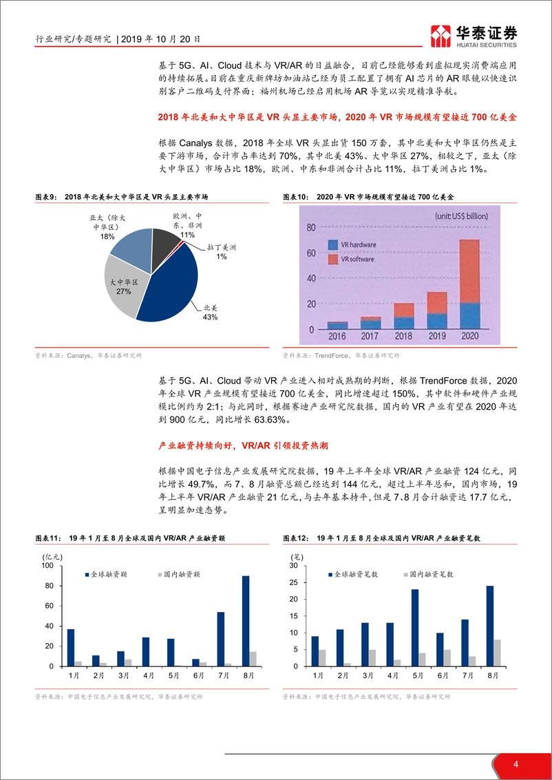 《电子元器件行业专题研究TMT一周谈之电子：世界VR产业大会开幕，起笔绘宏图-20191020-华泰证券-13页》 - 第5页预览图