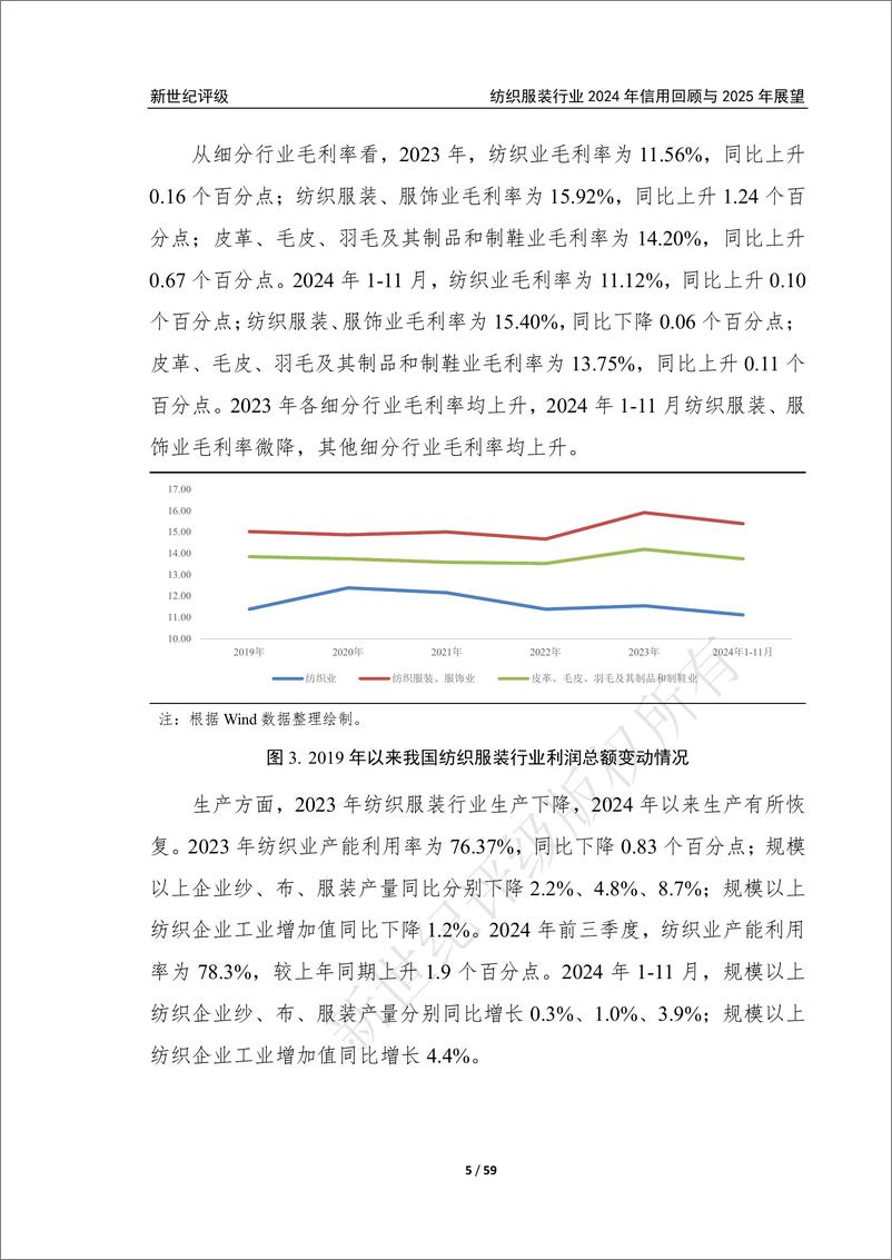 《新世纪资信评估-纺织服装行业2024年信用回顾与2025年展望》 - 第5页预览图