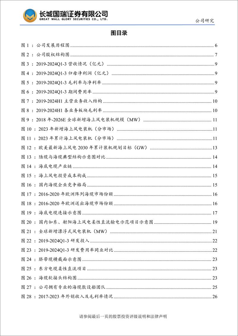 《东方电缆(603606)海陆业务双重发力，海外开拓成效显著-241125-长城国瑞证券-29页》 - 第4页预览图