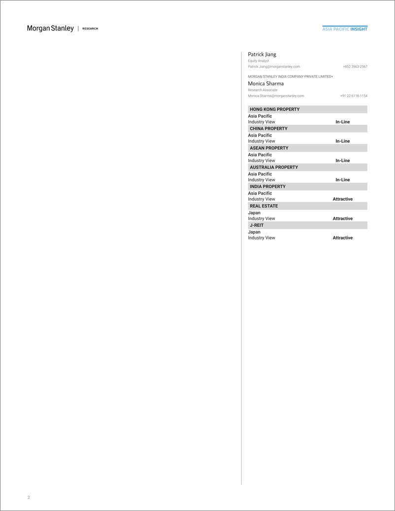 《Morgan Stanley-Asia Property How to Position for Falling Interest Rates-110386641》 - 第2页预览图