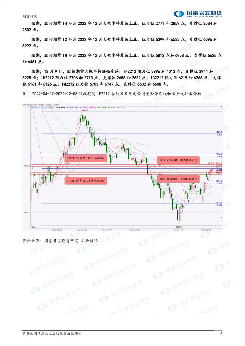 《股指期货将偏强震荡，黄金、白银、铜、螺纹钢、铁矿石期货将震荡上涨，原油期货将震荡下跌，镍期货将宽幅震荡-20221209-国泰期货-41页》 - 第6页预览图