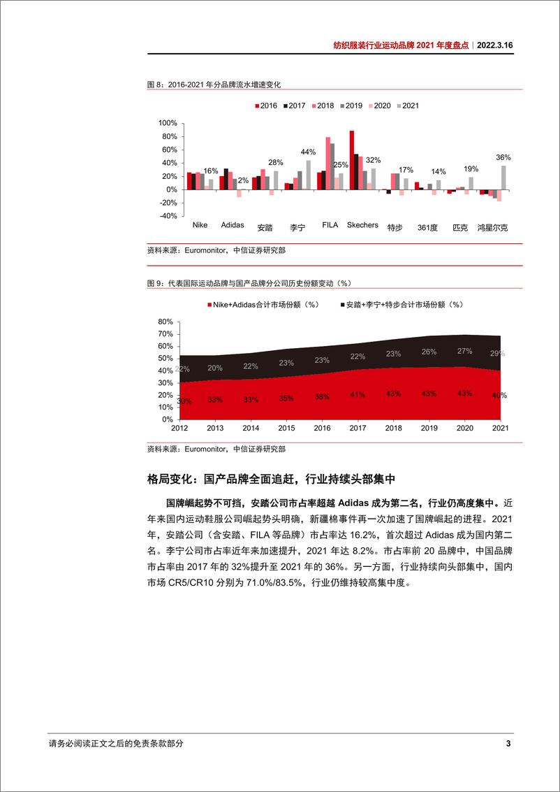 《纺织服装行业运动品牌2021年度盘点：行业迎来复苏增长，本土品牌全面进化-20220316-中信证券-15页》 - 第8页预览图