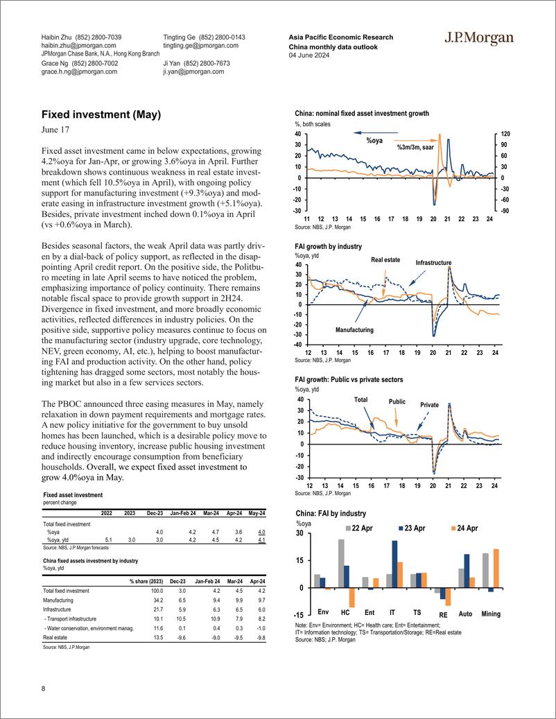 《JPMorgan-China monthly data outlook Policy adjustment to manage downs...-108558167》 - 第8页预览图