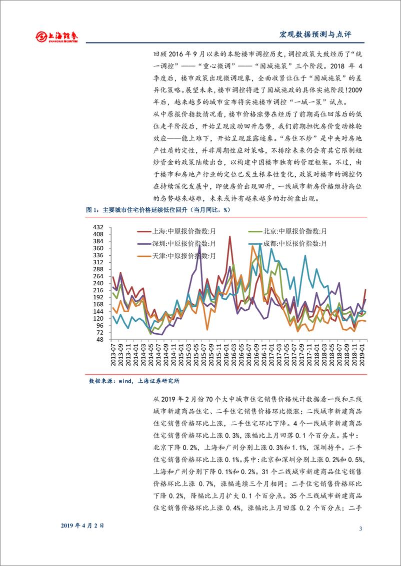 《2019年3月份宏观数据预测：经济回升确认，价格隐忧上升-20190402-上海证券-12页》 - 第4页预览图