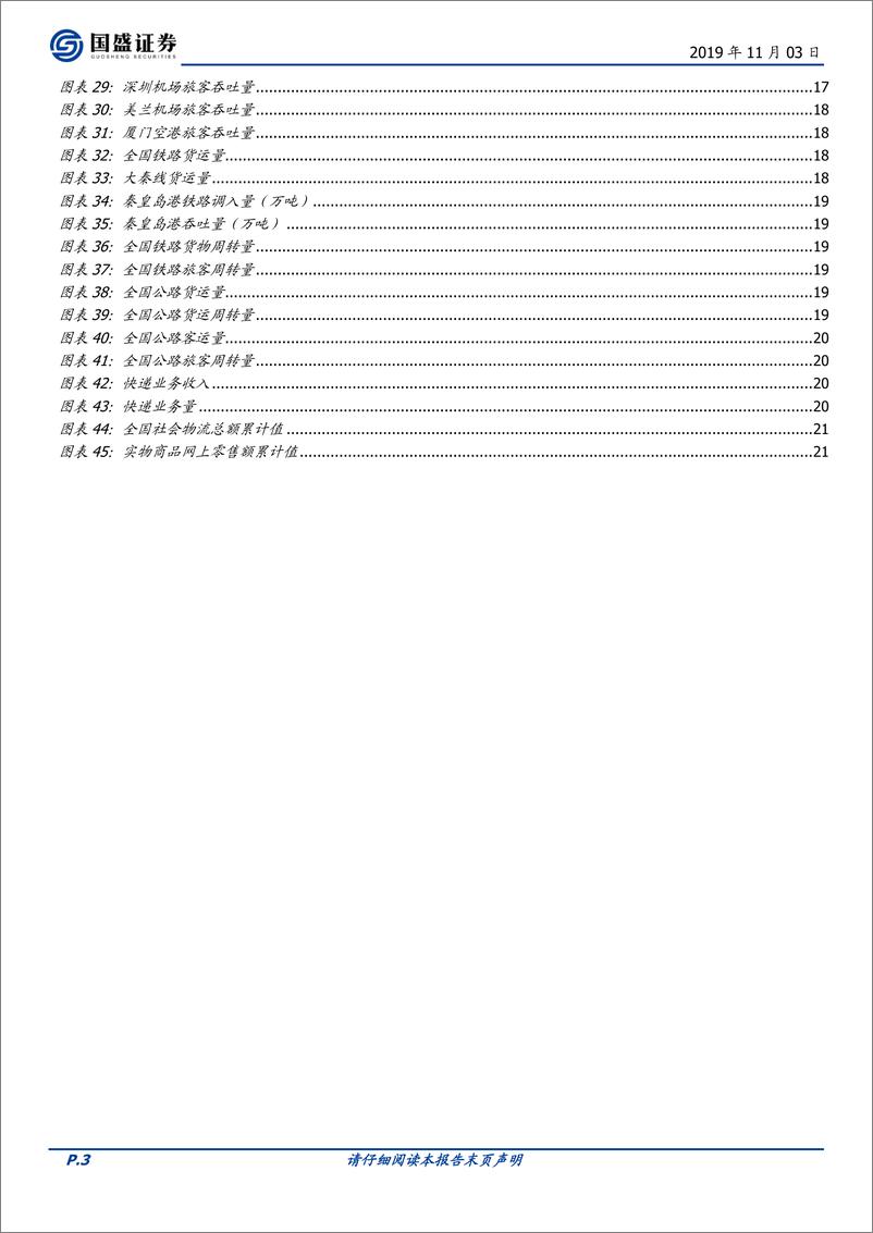 《交通运输行业三季报总结：航空业绩大幅改善，快递维持高景气-20191103-国盛证券-24页》 - 第4页预览图