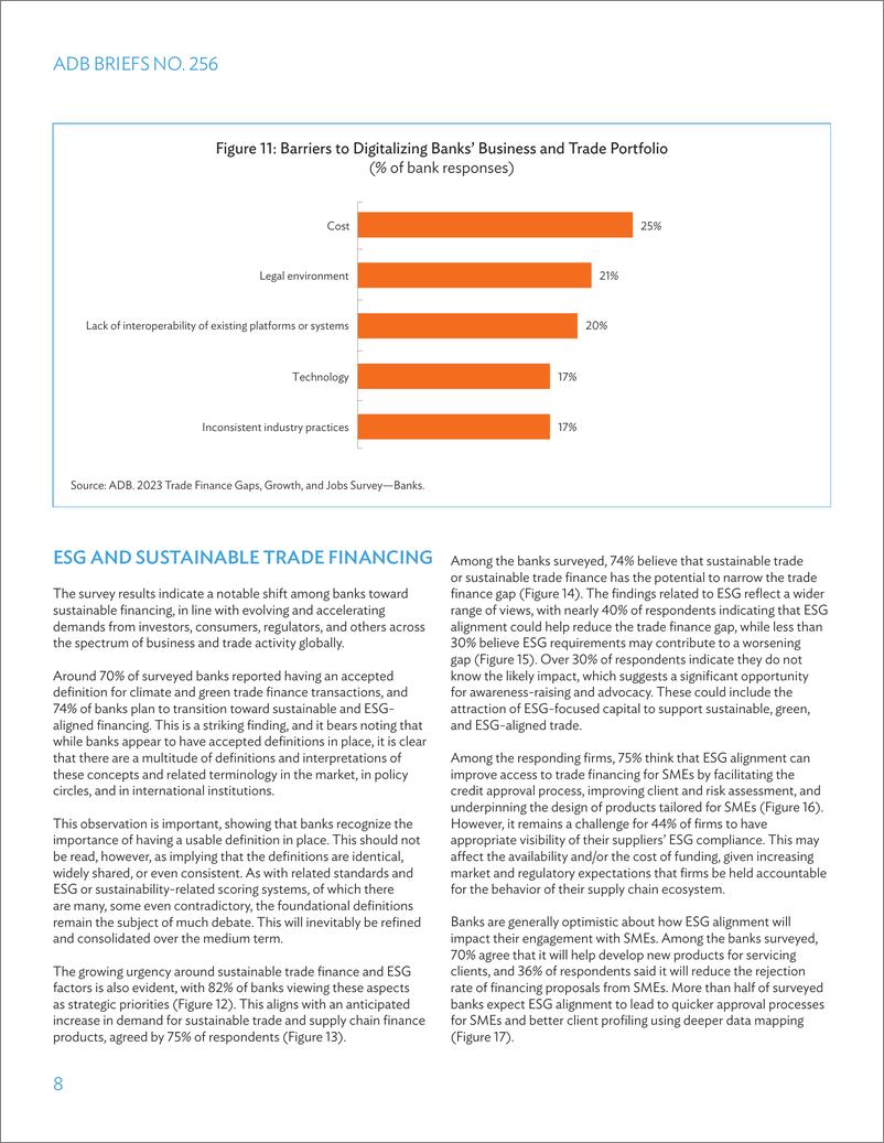 《ADB：2023年贸易融资缺口、增长和就业调查报告（英文）》 - 第8页预览图