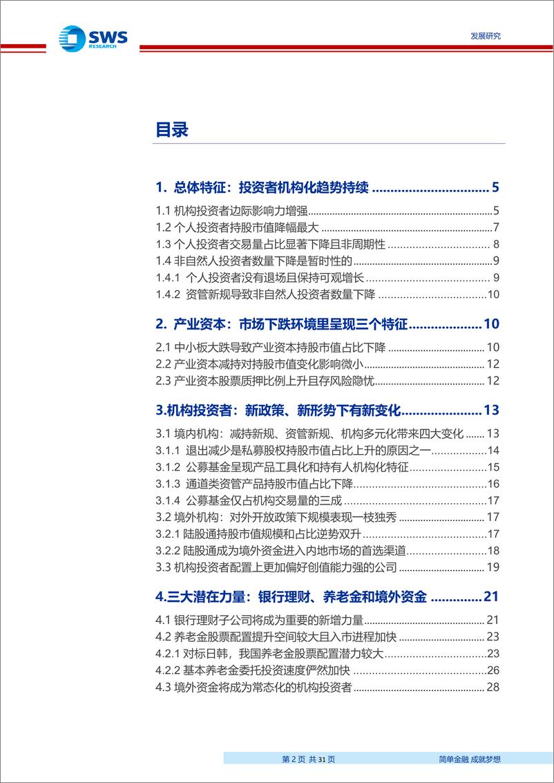 《2018年A股投资者结构全景分析：持股市值向机构集中-20190704-申万宏源-31页》 - 第3页预览图