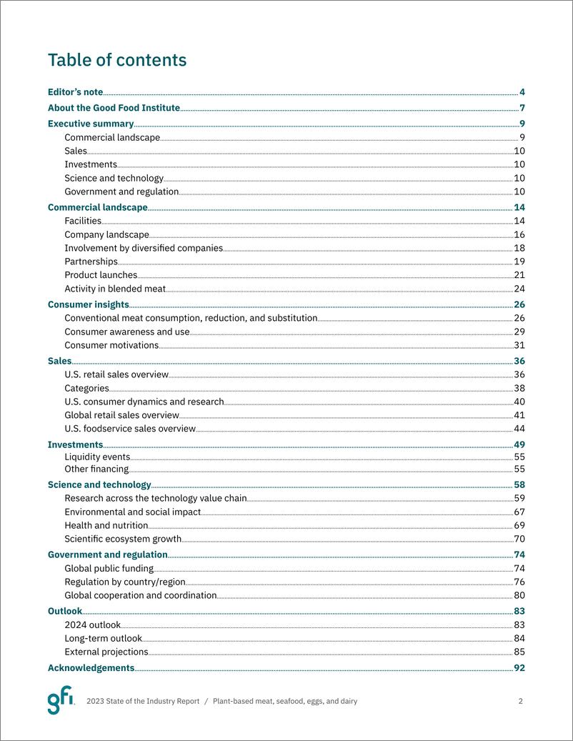 《GFI_2023年植物性肉_海鲜_蛋_奶行业报告_英文版_》 - 第2页预览图