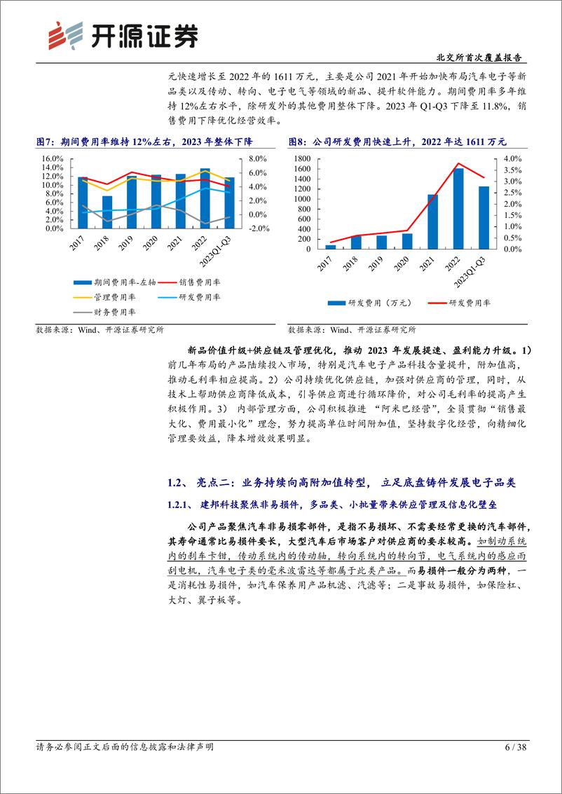 《北交所首次覆盖报告：汽车后市场非易损件平台化龙头，垂直化＋扩品类多维驱动第二曲线-20240408-开源证券-38页》 - 第5页预览图