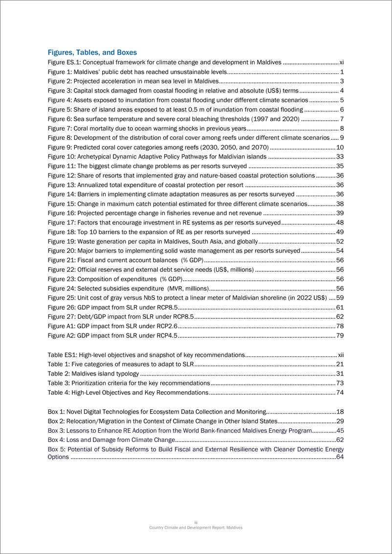 《世界银行-马尔代夫国家气候与发展报告（英）-2024.6-93页》 - 第4页预览图