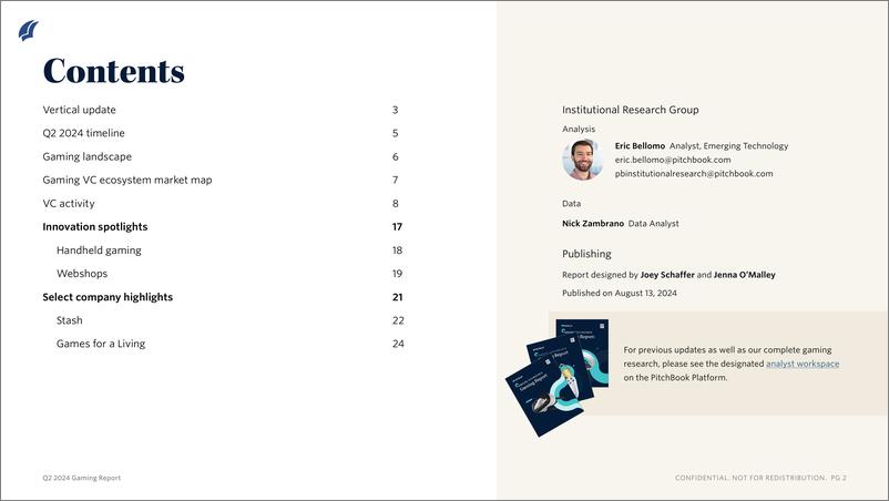 《PitchBook-2024年二季度游戏报告（英）-2024.8-11页》 - 第2页预览图