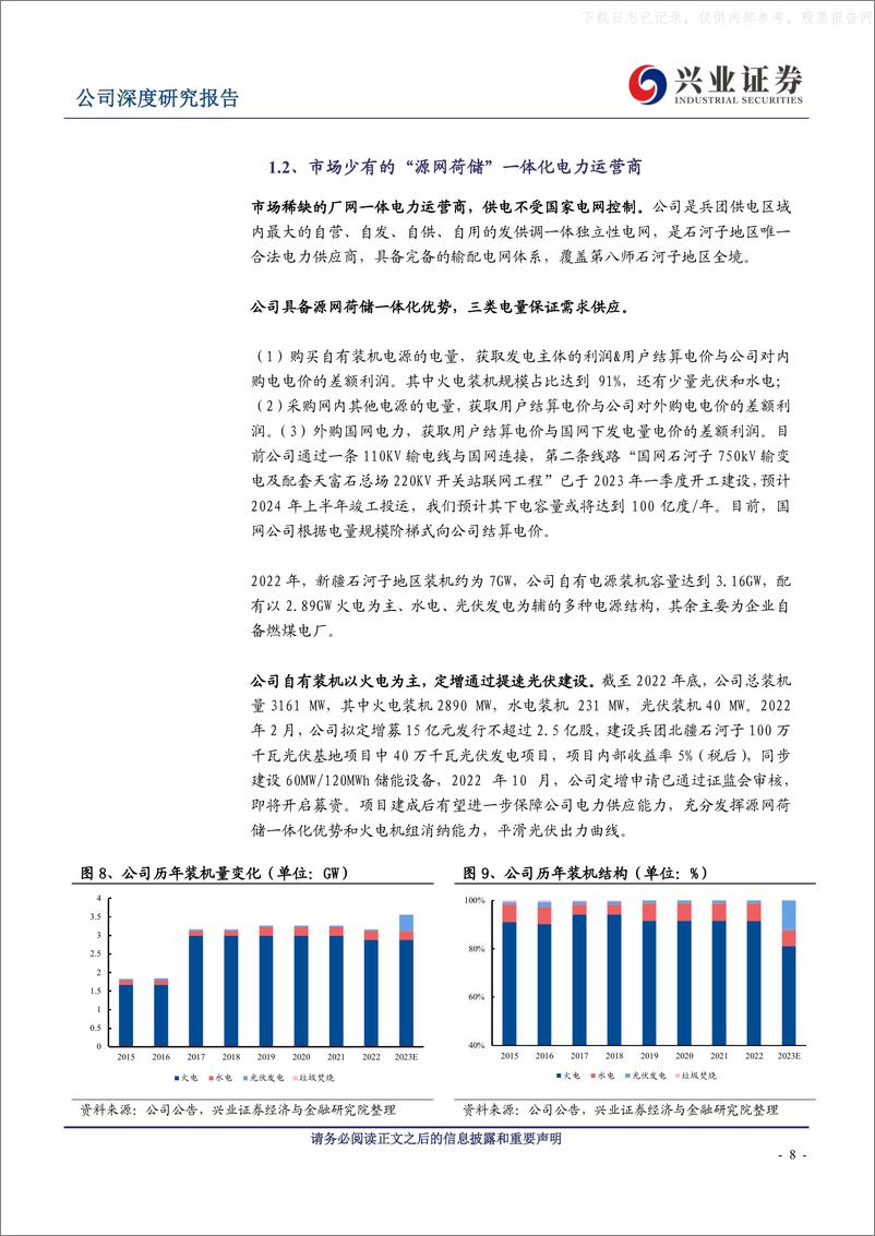 《兴业证券-天富能源(600509)稀缺的“源网荷储”一体化运营商，坐享成本改善&量价齐升优势-230607》 - 第8页预览图