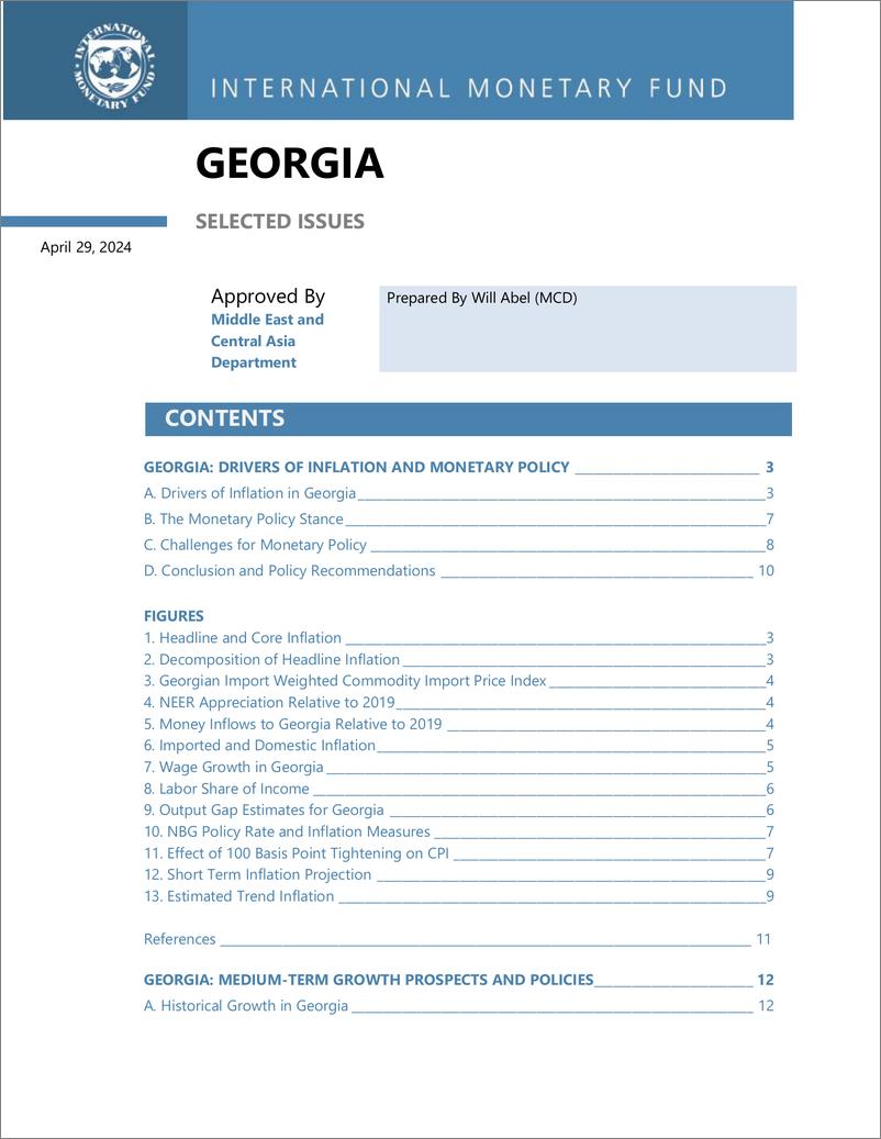 《IMF-格鲁吉亚：精选问题（英）-2024.5-29页》 - 第2页预览图