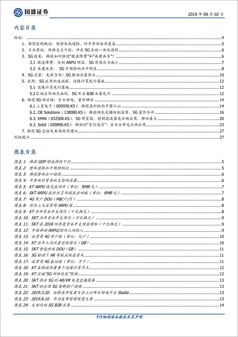 《通信行业：韩国5G启示录-20190902-国盛证券-28页》 - 第3页预览图