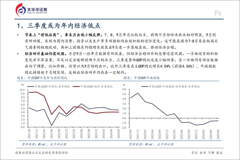 《9月经济数据点评：短期扰动减弱，积极变化显现-241019-太平洋证券-18页》 - 第5页预览图