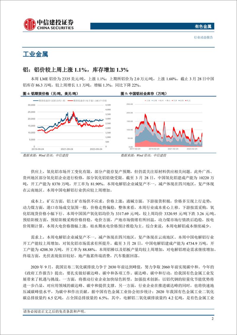 《有色金属行业动态：消费成色进入验证期，静待工业金属突破-240331-中信建投-13页》 - 第4页预览图