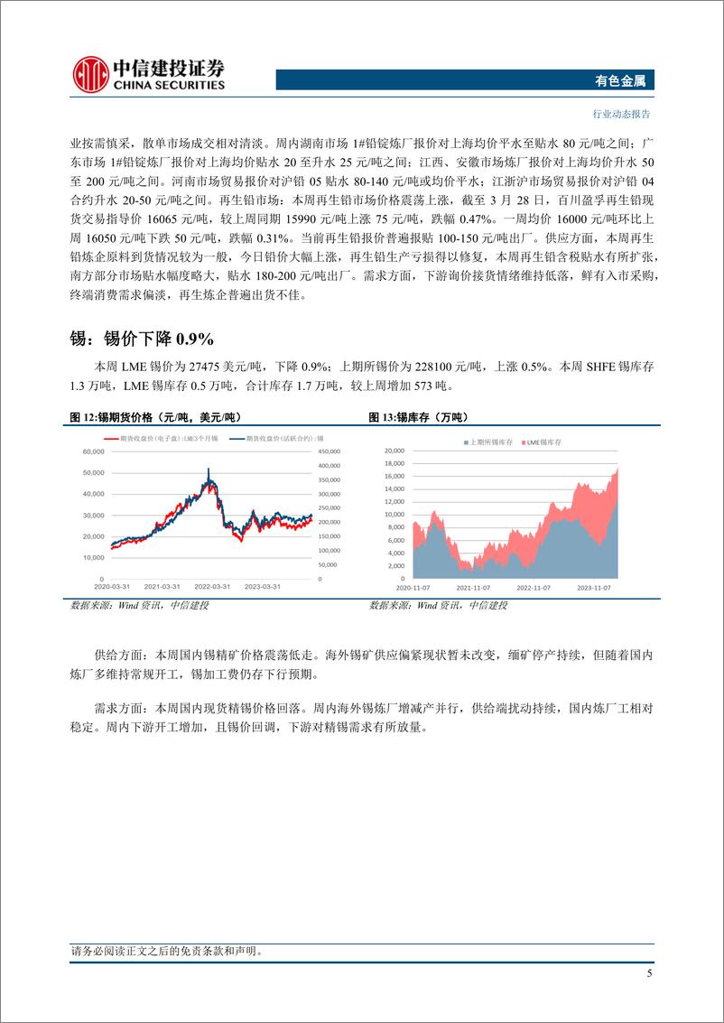 《有色金属行业动态：消费成色进入验证期，静待工业金属突破-240331-中信建投-13页》 - 第7页预览图