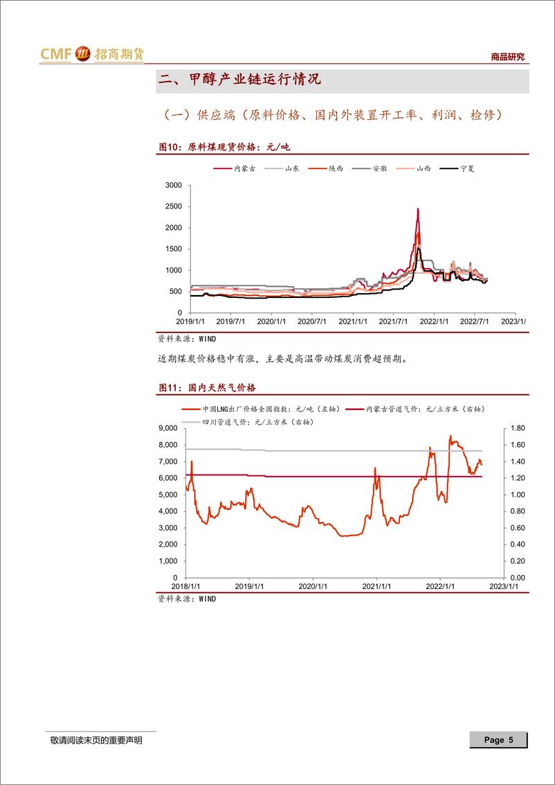 《2022年甲醇产业链周度报告：能源品反弹走强，带动甲醇重心提升-20220826-招商期货-15页》 - 第6页预览图