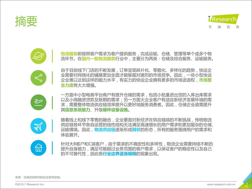 《艾瑞-2019年中国物流服务行业研究报告-2019.7-66页》 - 第3页预览图