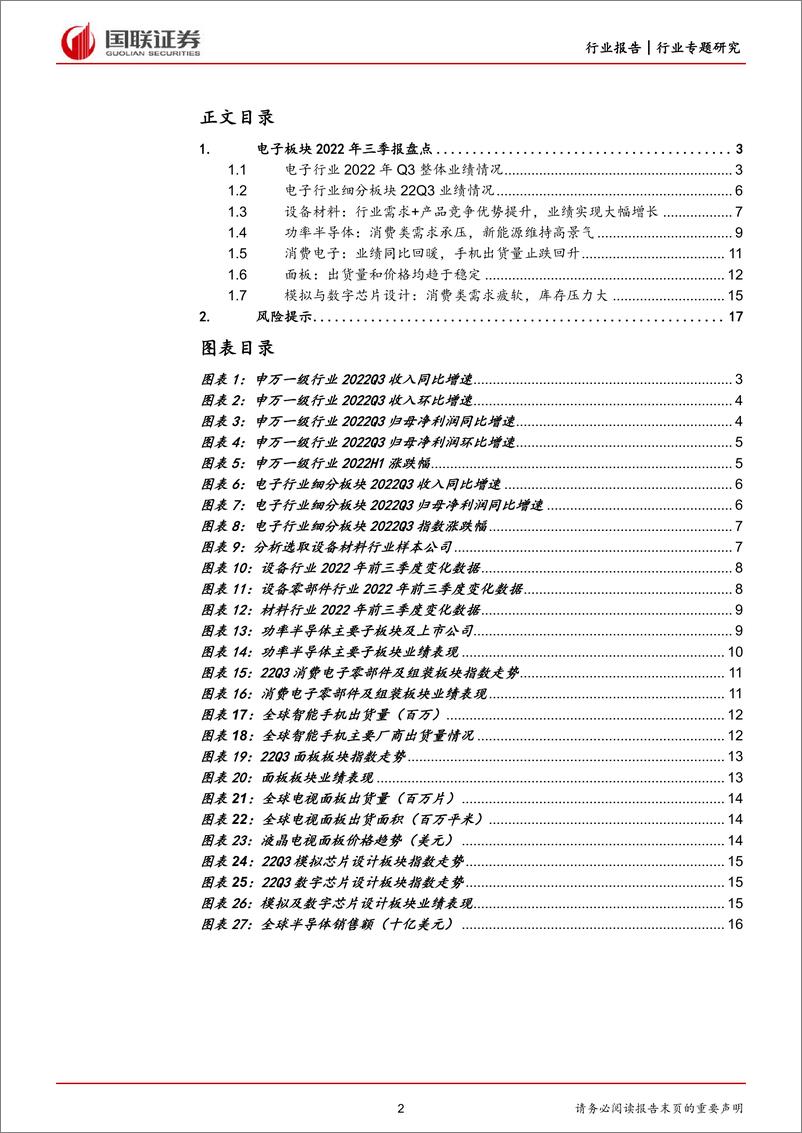 《电子行业：三季报保持分化，安全可控需求不改-20221107-国联证券-18页》 - 第3页预览图