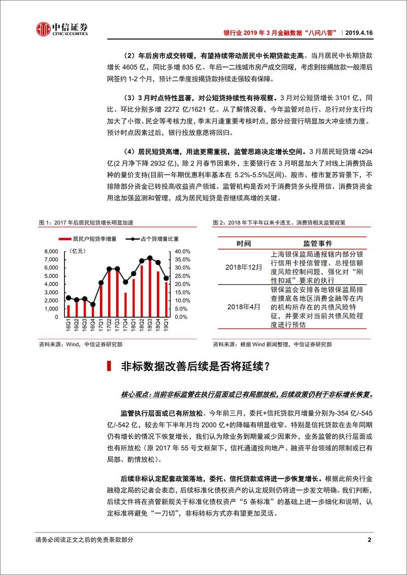 《银行业2019年3月金融数据“八问八答”：二分法看社融，经济活动稳健，金融活动积极-20190416-中信证券-13页》 - 第6页预览图