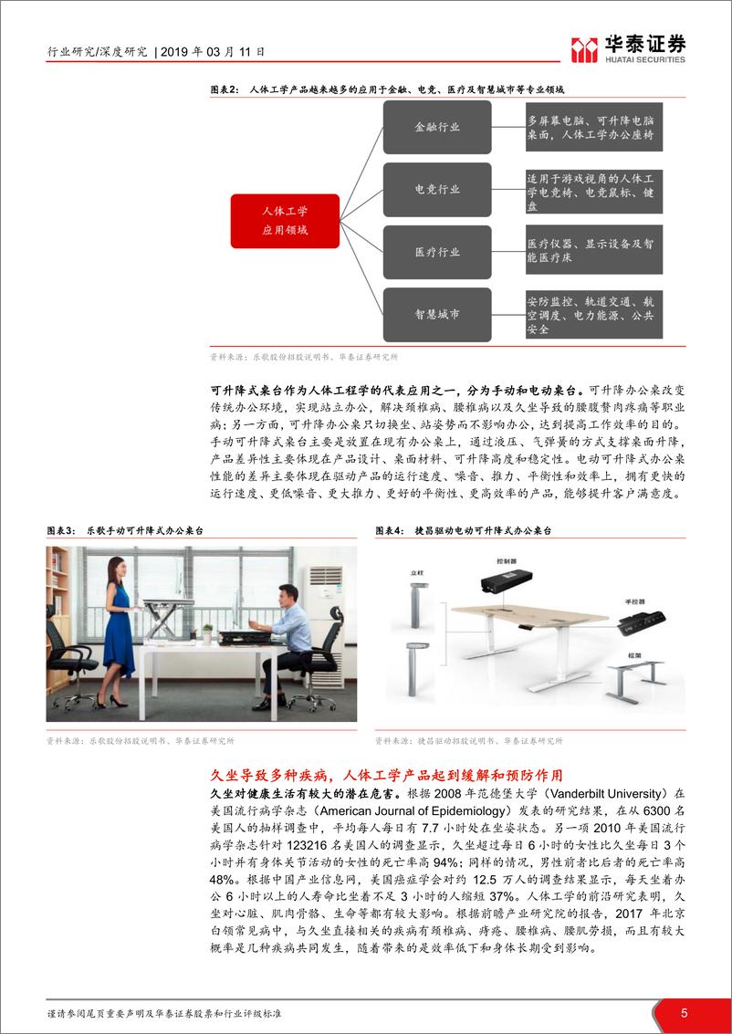 《家具行业人体工学可升降办公桌细分行业报告：桌面升降趋势起，健康办公东风来-20190311-华泰证券-18页》 - 第6页预览图