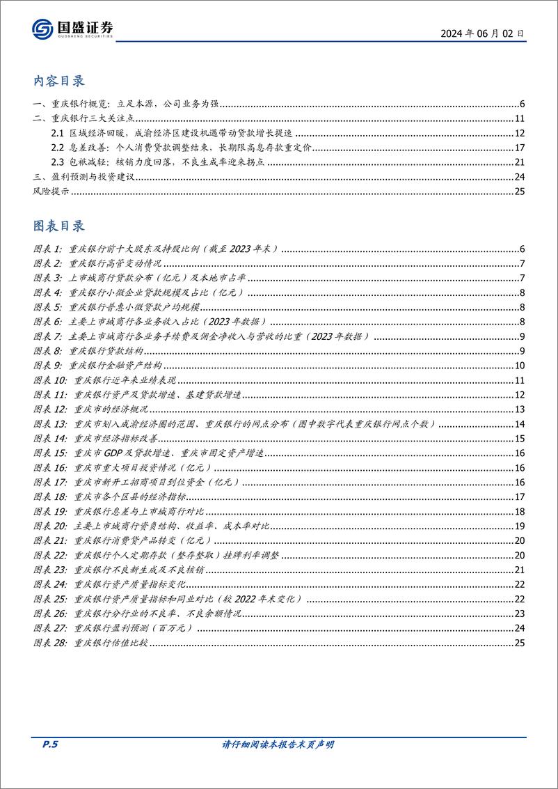 《国盛证券-重庆银行-601963-息差拖累效应减弱＋不良新生成压力减轻，基本面向好趋势明显》 - 第5页预览图