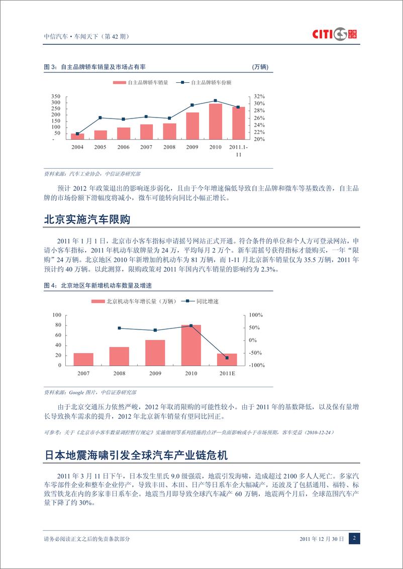 《（汽车）中信证券-车闻天下第42期-2011年车市重要事件回顾》 - 第4页预览图