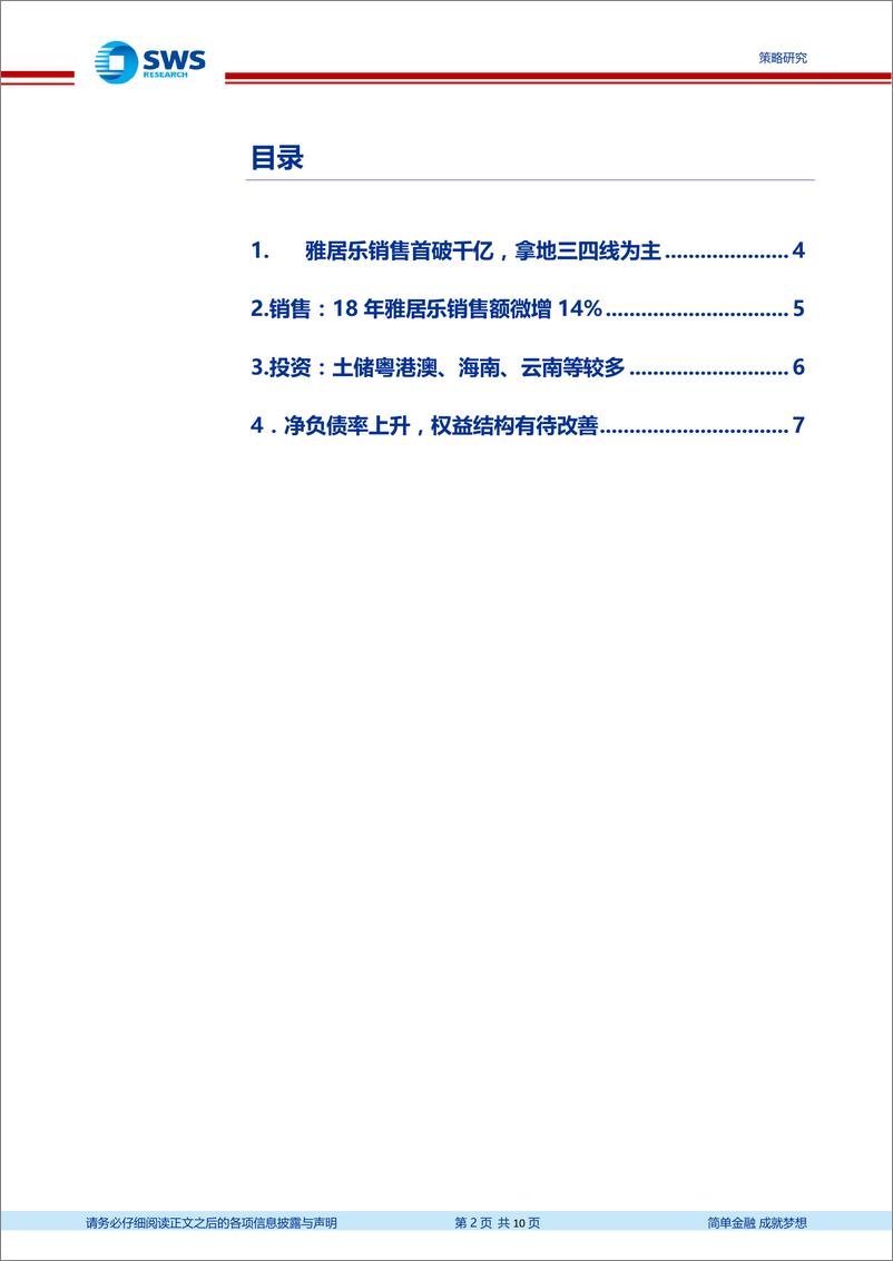 《地产债18年报及偿债能力点评（6）：18年雅居乐销售破千亿，拿地三四线为主-20190424-申万宏源-10页》 - 第3页预览图