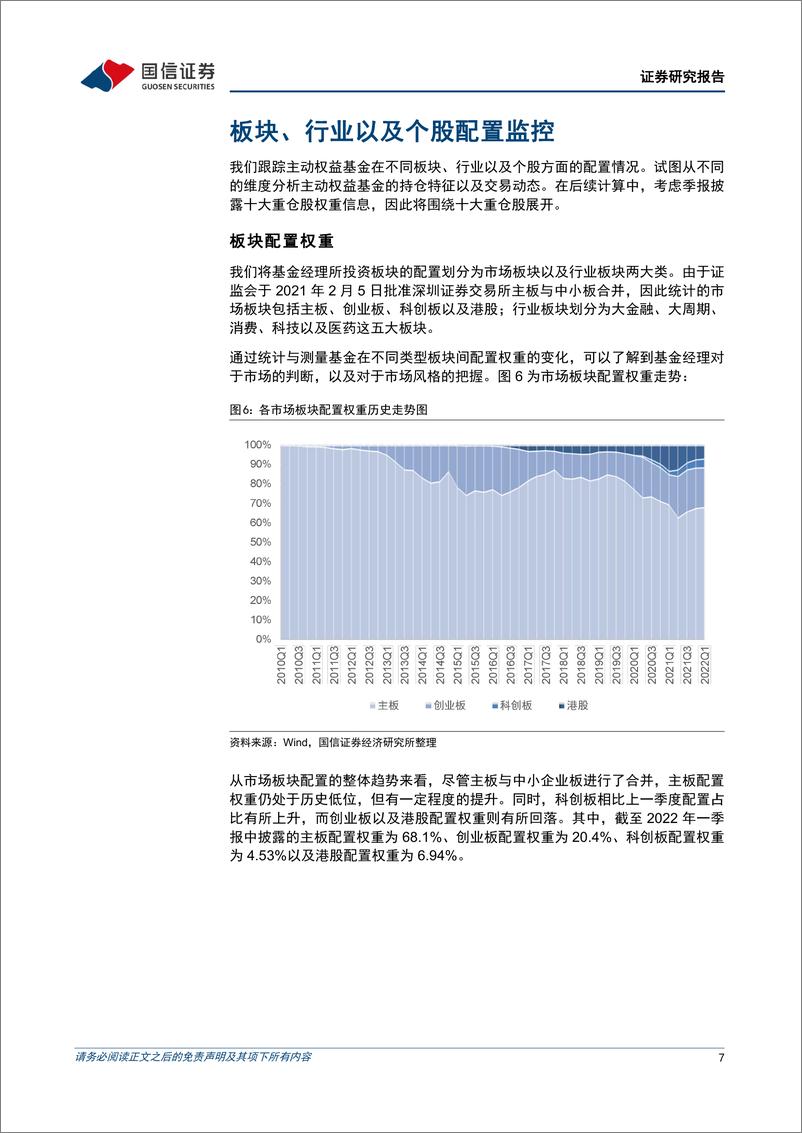 《金融工程季度报告：公募基金2022年一季报分析，加仓新能源减仓电子，权益仓位略有下降-20220423-国信证券-15页》 - 第8页预览图