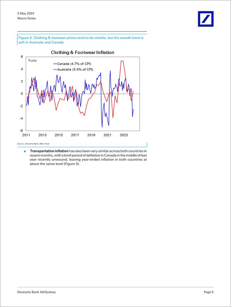 《Deutsche Bank-Macro Notes Australias stalling disinflation clues from C...-107993637》 - 第5页预览图