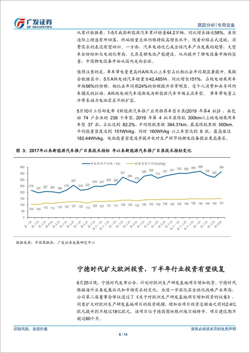 《专用设备行业：锂电设备企业矩阵形成，密切关注下游投资进程-20190627-广发证券-14页》 - 第7页预览图