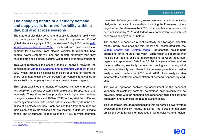 《国际能源署-管理电力需求和供应的季节变化（英）-2024.4-94页》 - 第6页预览图