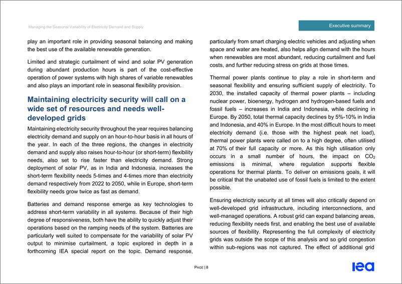 《国际能源署-管理电力需求和供应的季节变化（英）-2024.4-94页》 - 第8页预览图