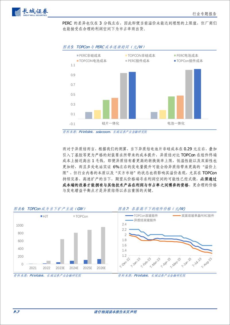 《电力设备及新能源行业专题报告：新技术的超额收益为市场份额，降本是异质结自救的唯一出路-20230830-长城证券-24页》 - 第8页预览图