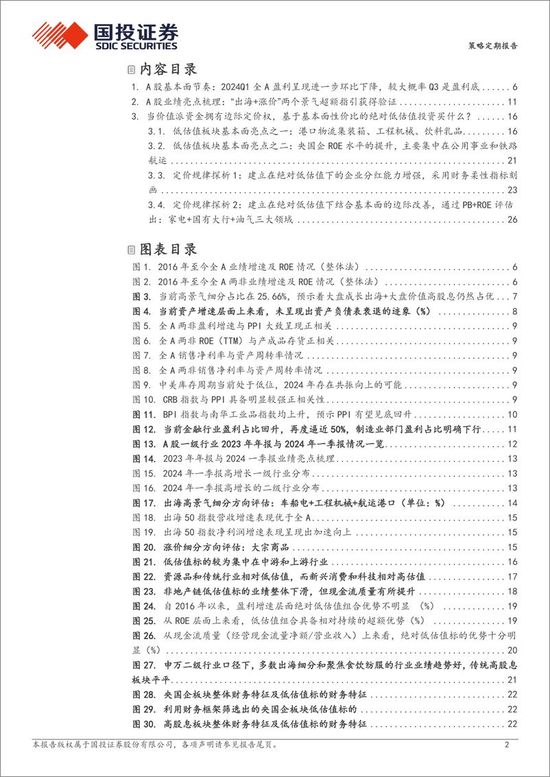 《基于A股财报的五大重要观察：价值派眼中的基本面-240508-国投证券-31页》 - 第2页预览图