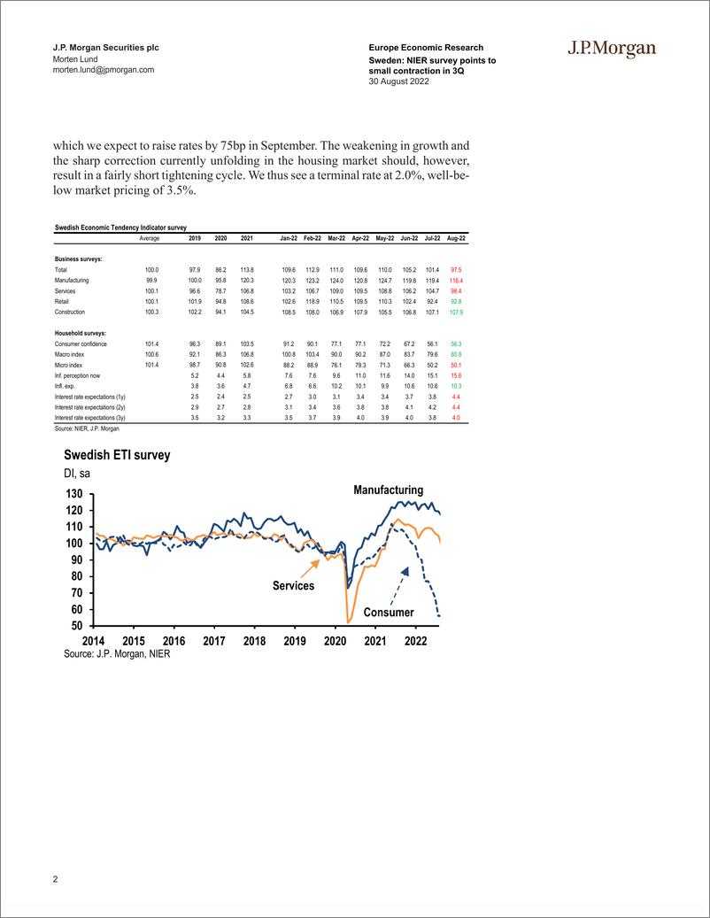 《JPSwede NIER survey points to small contraction in 3Q》 - 第3页预览图