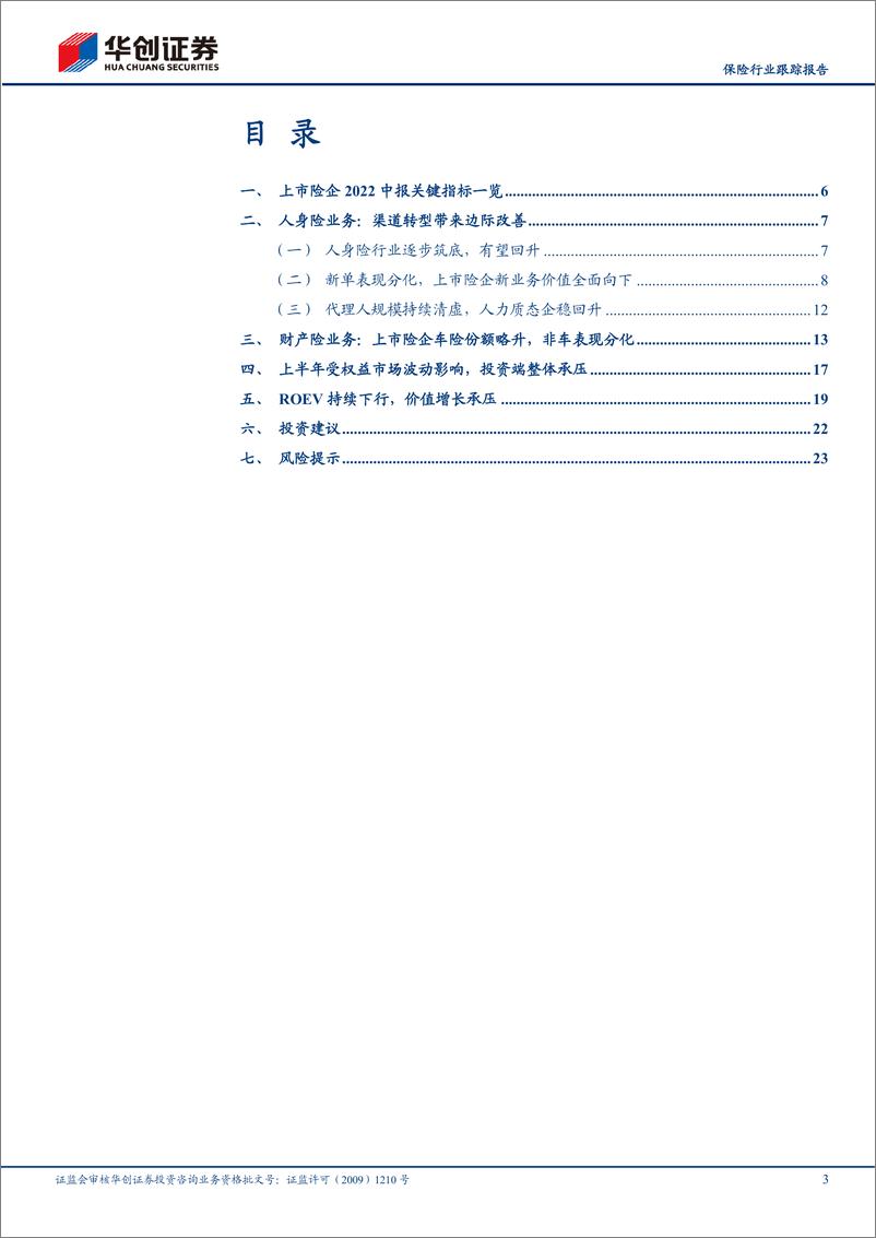 《保险行业跟踪报告：保险行业2022年中报综述，寿险转型或现曙光，产险好于预期-20220921-华创证券-26页》 - 第4页预览图