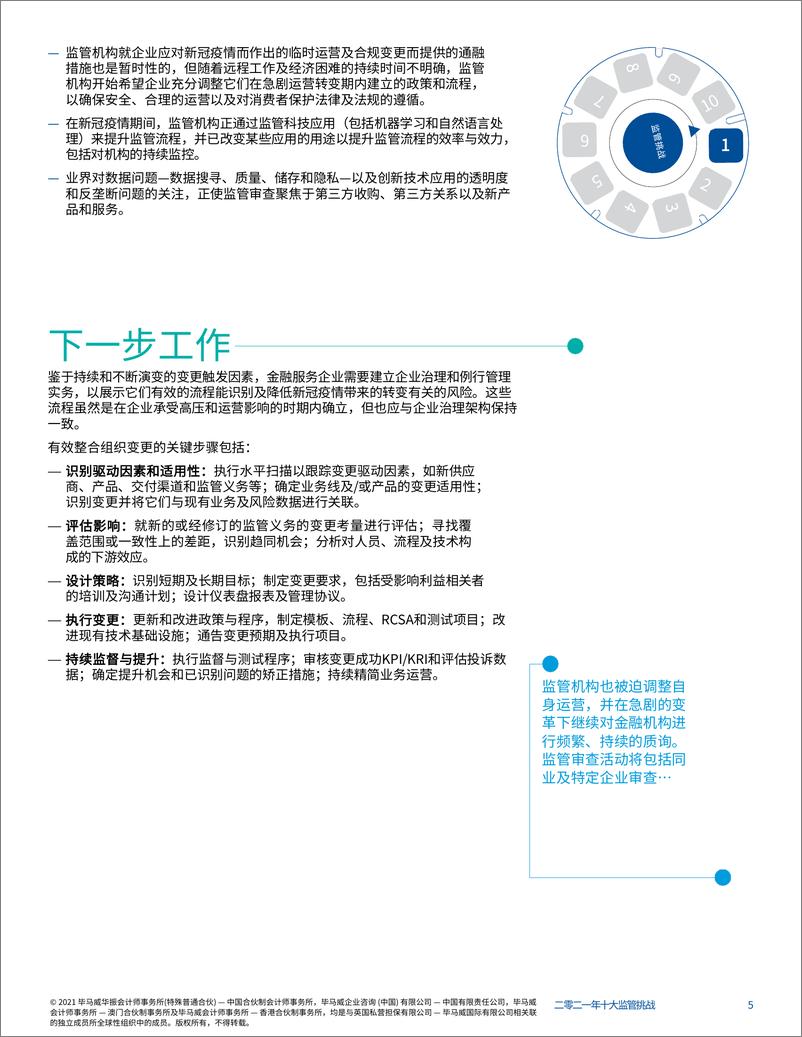 《毕马威-2021年十大监管挑战-2021.1-27页》 - 第5页预览图